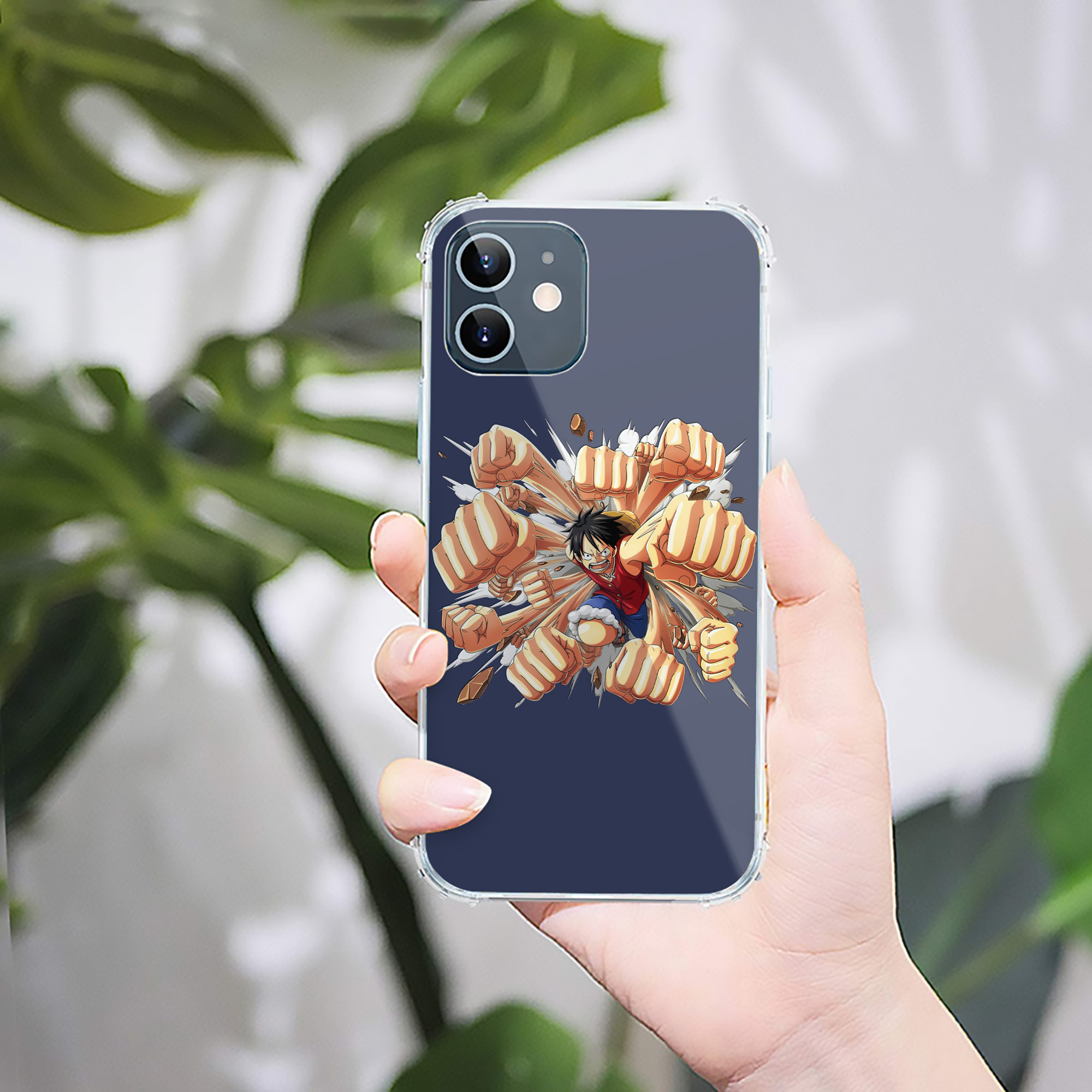 （画像用） ワンピース モンキー・D・ルフィ ONE PIECE Monkey D. Luffy 【iPhone 12シリーズ対応】透明スマホケース（クリアソフトケース）
